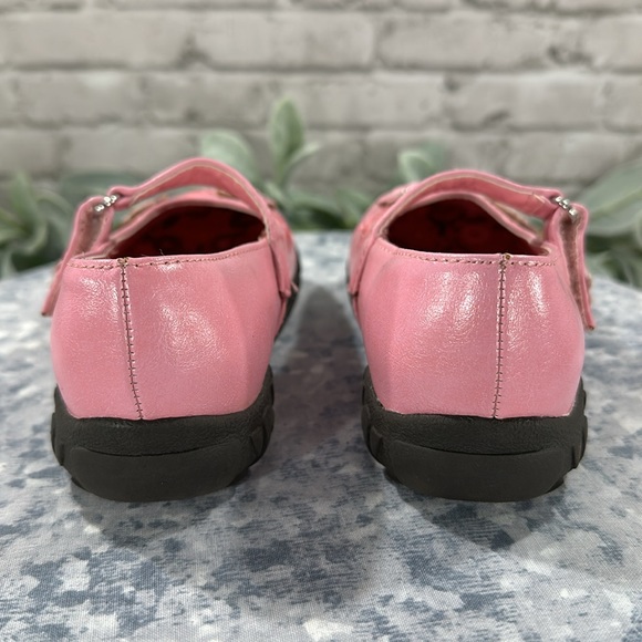The Children’s Place Pink Floral Round Toe Mary Janes - Girls 7M 💖EUC💖 - Picture 6 of 10